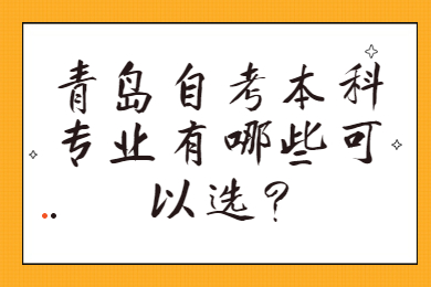 青島自考本科專業(yè)有哪些可以選?