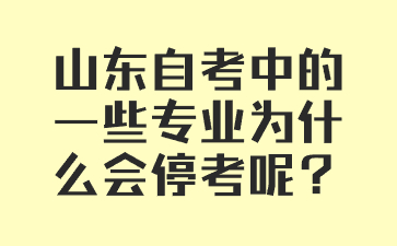 山東自考中的一些專業(yè)為什么會(huì)?？寄?