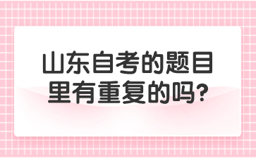 山東自考的題目里有重復(fù)的嗎?